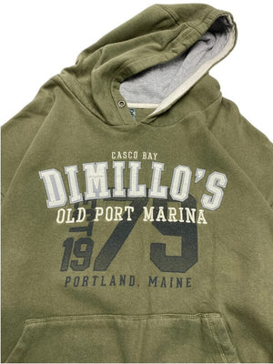 Green Embroidery Hoodie Men's XXL Northern Pole Vintage Wholesale 