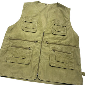 Green Workwear Gilet Men's Large Northern Pole Vintage Wholesale 