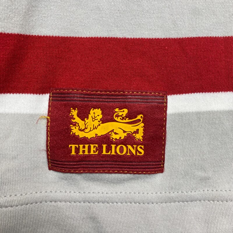 Grey Adidas The Lions Long Sleeve Polo-shirt Men's Medium Northern Pole Vintage Wholesale 