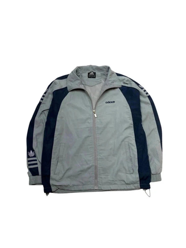 Grey Adidas Windbreaker Men's Large Northern Pole Vintage Wholesale 