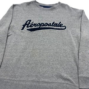 Grey Aeropostale Sweatshirt Men's Large Northern Pole Vintage Wholesale 