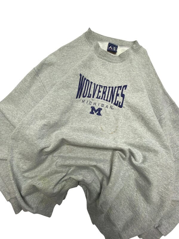 Grey AS Sports Embroidery Sweatshirt Men's XL Northern Pole Vintage Wholesale 