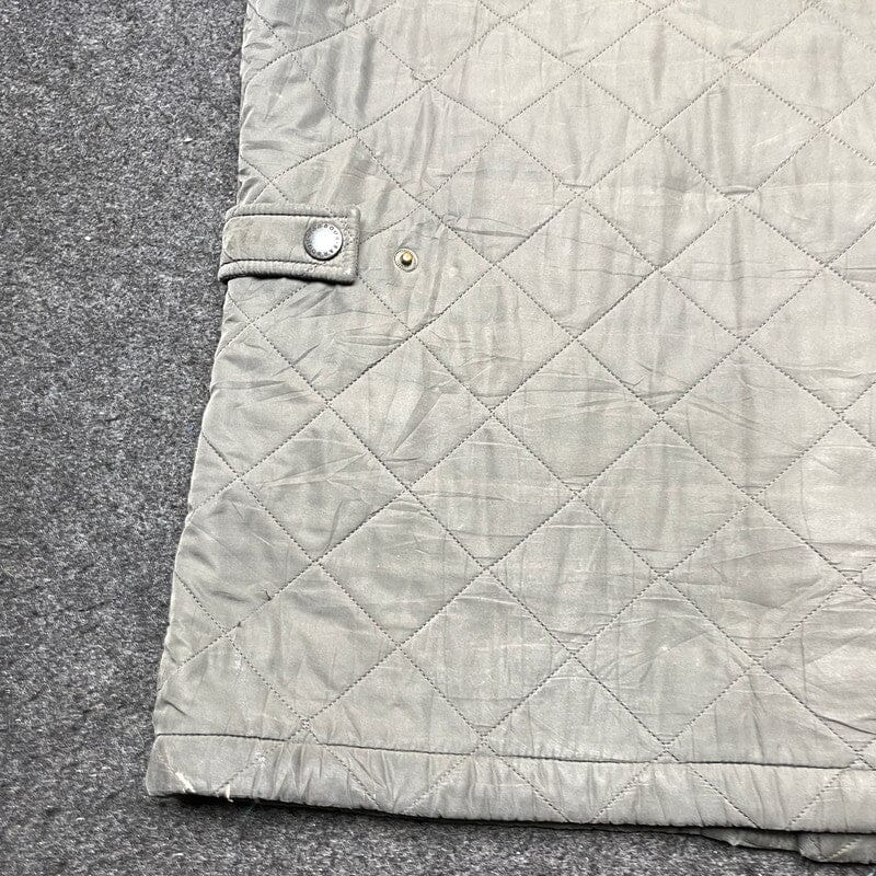 Grey Barbour Quilted Jacket Men's Small Northern Pole Vintage Wholesale 