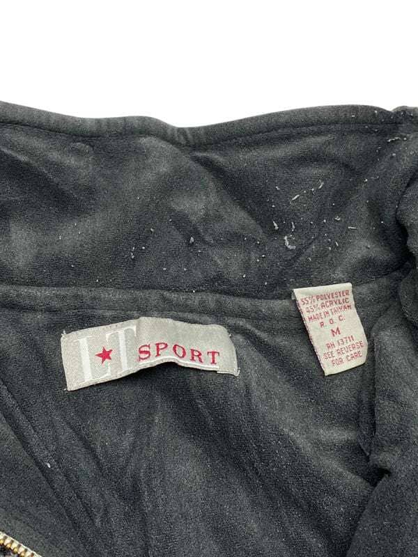 Grey-Black 1/4 Zip-up Fleece Sweatshirt Men's Medium Northern Pole Vintage Wholesale 