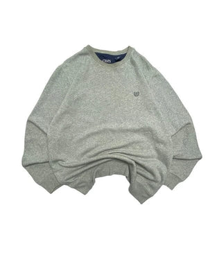 Grey CHAPS Chest Logo Sweatshirt Men's Medium Northern Pole Vintage Wholesale 