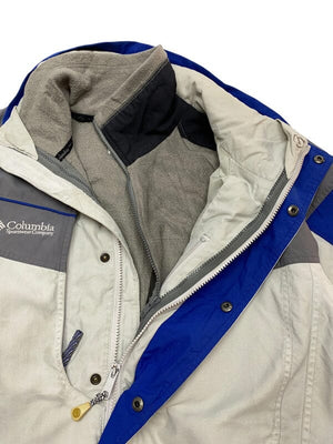 Grey Columbia 3-in-1 Jacket Men's Medium Northern Pole Vintage Wholesale 