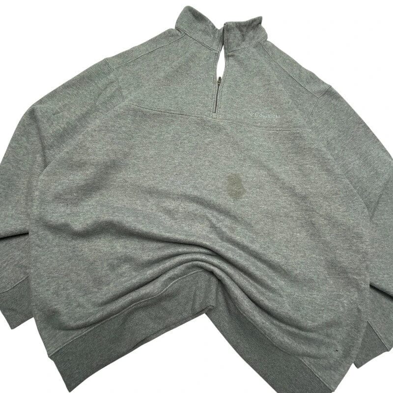 Grey Columbia Quarter zip Men's XL Northern Pole Vintage Wholesale 