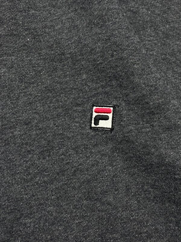 Grey FILA Chest Logo Sweatshirt Men's Large Northern Pole Vintage Wholesale 