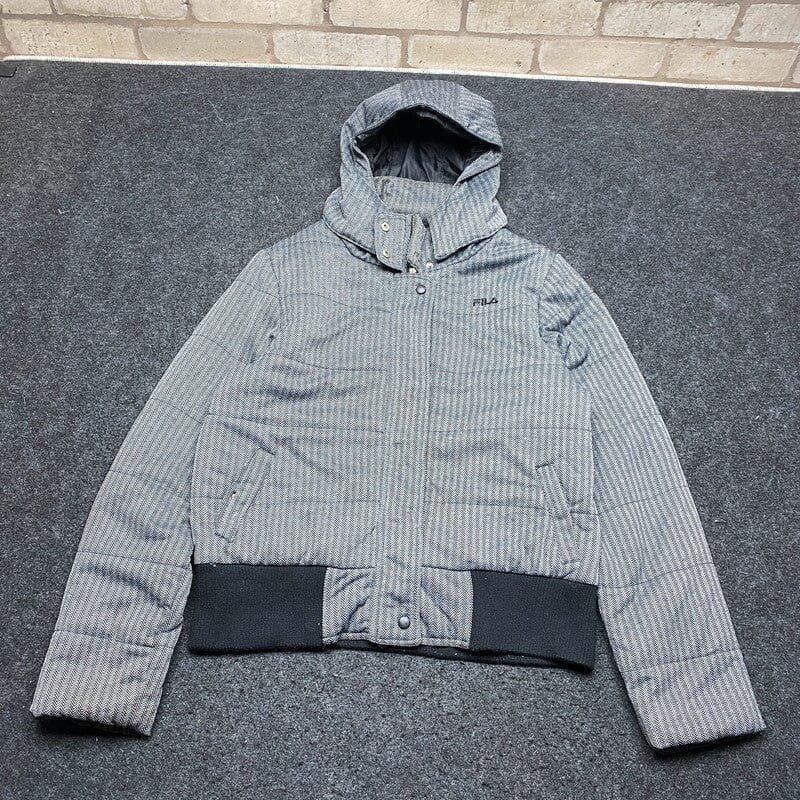 Grey FILA Windbreaker Women's XL Northern Pole Vintage Wholesale 