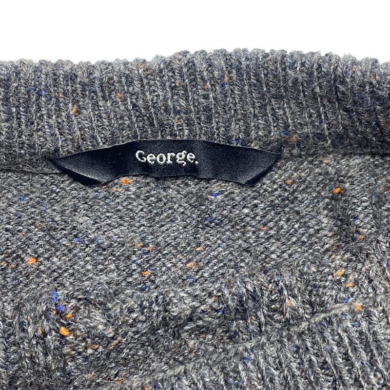 Grey George Knitwear Jumper Men's Large Northern Pole Vintage Wholesale 