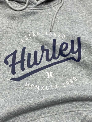 Grey Hurley Print Hoodie Men's Large Northern Pole Vintage Wholesale 