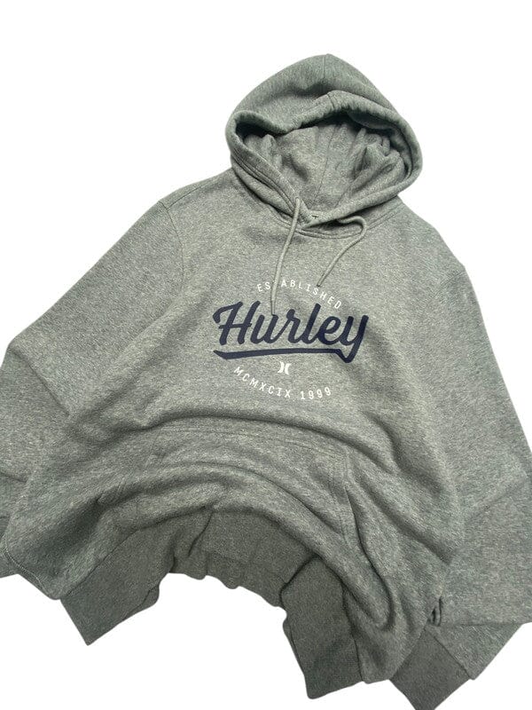 Grey Hurley Print Hoodie Men's Large Northern Pole Vintage Wholesale 
