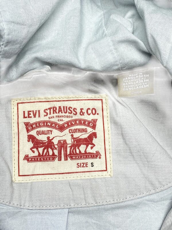 Grey Levi's Raincoat Men's Small Northern Pole Vintage Wholesale 
