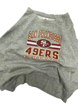 Grey NFL 49ers Sweatshirt Women's XL Northern Pole Vintage Wholesale 