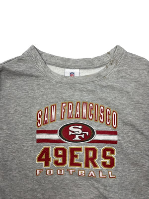 Grey NFL 49ers Sweatshirt Women's XL Northern Pole Vintage Wholesale 