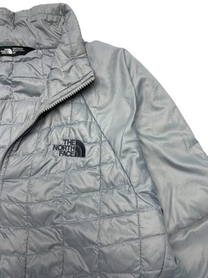 Grey North Face Quilted Jacket Men's medium Northern Pole Vintage Wholesale 