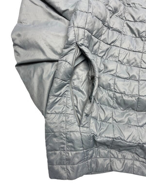 Grey North Face Quilted Jacket Men's medium Northern Pole Vintage Wholesale 