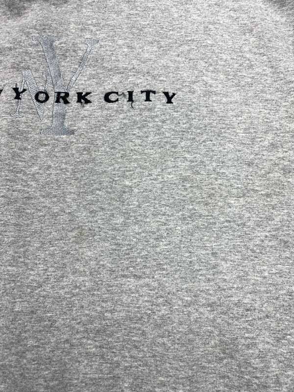 Grey NY Embroidery Sweatshirt Men's XL Northern Pole Vintage Wholesale 