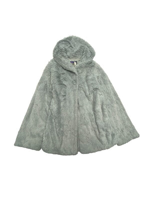 Grey Patagonia Poncho Girl's Medium Northern Pole Vintage Wholesale 