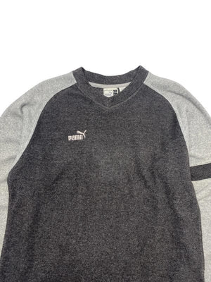 Grey Puma V-neck Fleece Men's Small Northern Pole Vintage Wholesale 