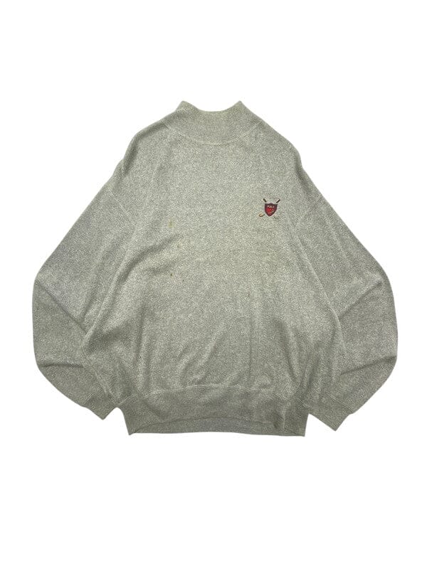 Grey Ralph Lauren Polo Golf Jumper Men's XL Northern Pole Vintage Wholesale 