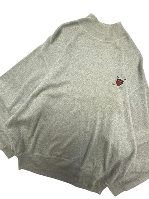 Grey Ralph Lauren Polo Golf Jumper Men's XL Northern Pole Vintage Wholesale 