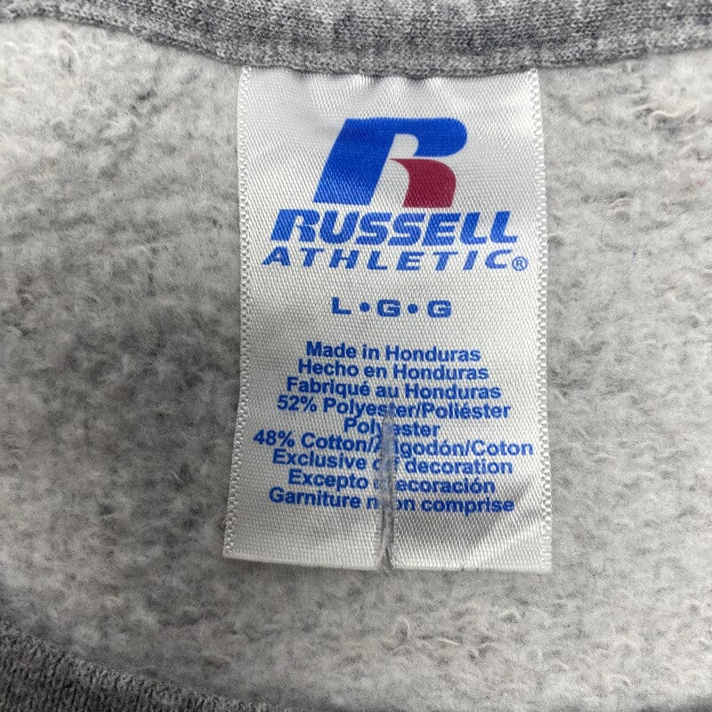 Grey Russell Athletic Print Sweatshirt Men's Large Northern Pole Vintage Wholesale 