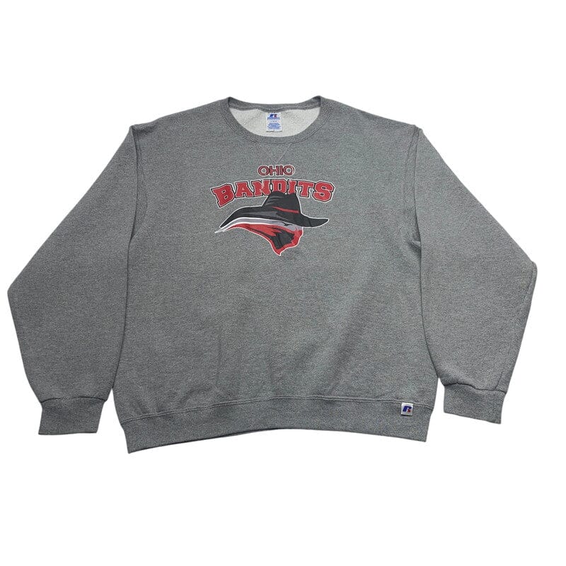 Grey Russell Athletic Print Sweatshirt Men's Large Northern Pole Vintage Wholesale 