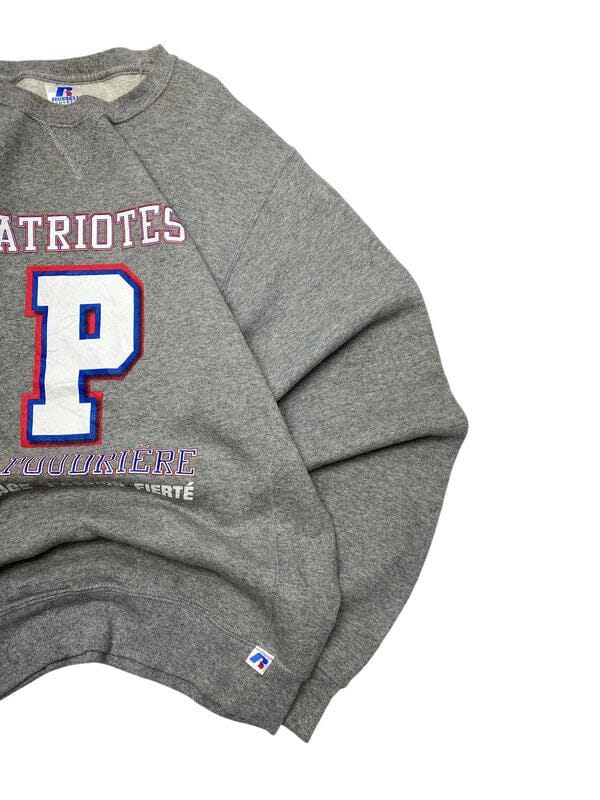 Grey Russell Badge Sweatshirt Men's Small Northern Pole Vintage Wholesale 