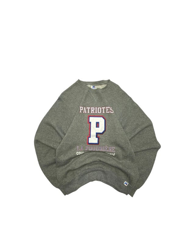 Grey Russell Badge Sweatshirt Men's Small Northern Pole Vintage Wholesale 