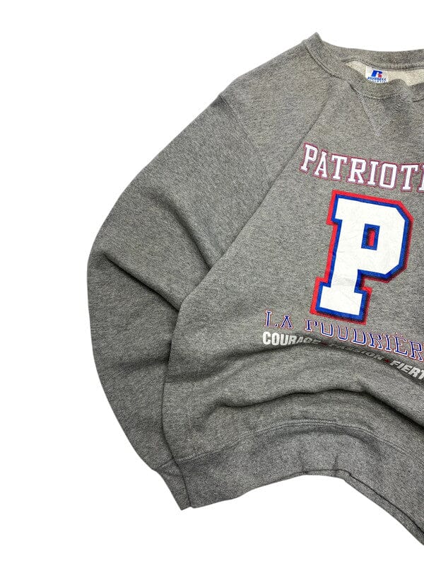 Grey Russell Badge Sweatshirt Men's Small Northern Pole Vintage Wholesale 