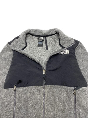 Grey The North Face Fleece Jacket Men's XS Northern Pole Vintage Wholesale 