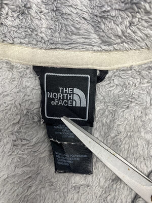 Grey The North Face Fleece Jacket Women's Medium Northern Pole Vintage Wholesale 