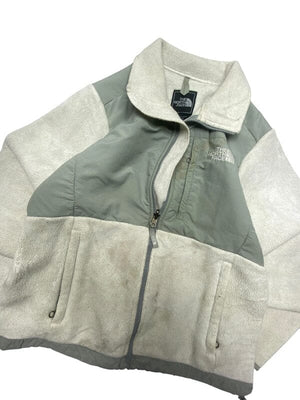 Grey The North Face Fleece Jacket Women's Small Northern Pole Vintage Wholesale 