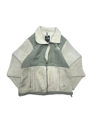 Grey The North Face Fleece Jacket Women's Small Northern Pole Vintage Wholesale 