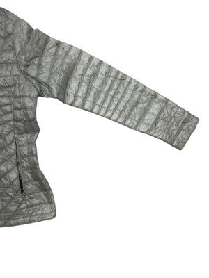 Grey The North Face Puffer Jacket Women's Large Northern Pole Vintage Wholesale 