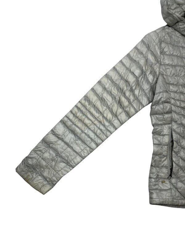 Grey The North Face Puffer Jacket Women's Large Northern Pole Vintage Wholesale 