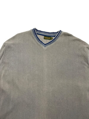 Grey Timberland V-neck Sweatshirt Men's XXL Northern Pole Vintage Wholesale 