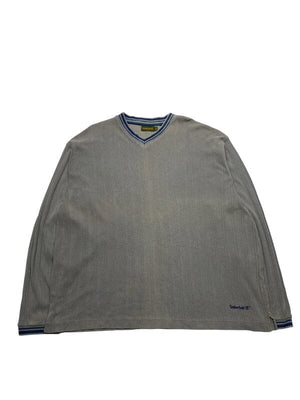Grey Timberland V-neck Sweatshirt Men's XXL Northern Pole Vintage Wholesale 