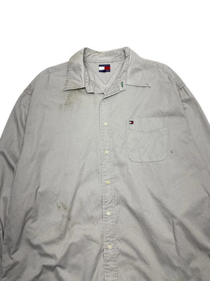 Grey Tommy Hilfiger Shirt Men's XL Northern Pole Vintage Wholesale 