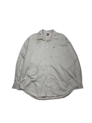 Grey Tommy Hilfiger Shirt Men's XL Northern Pole Vintage Wholesale 