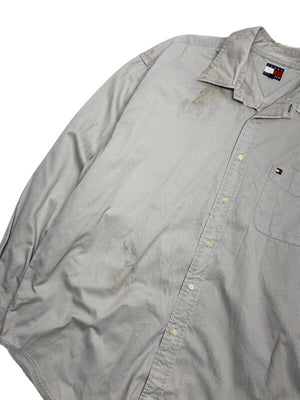 Grey Tommy Hilfiger Shirt Men's XL Northern Pole Vintage Wholesale 