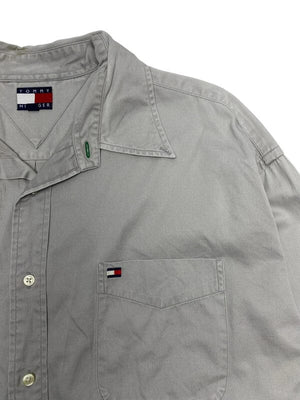 Grey Tommy Hilfiger Shirt Men's XL Northern Pole Vintage Wholesale 