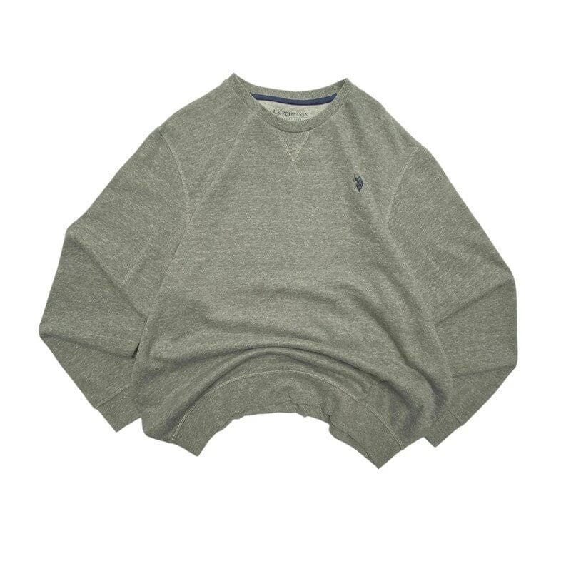 Grey U.S. Polo Assn. Sweatshirt Men's XL Northern Pole Vintage Wholesale 