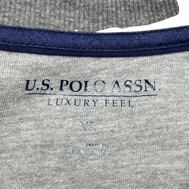 Grey U.S. Polo Assn. Sweatshirt Men's XL Northern Pole Vintage Wholesale 