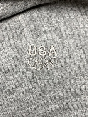 Grey USA Olympic Sweatshirt Men's XL Northern Pole Vintage Wholesale 