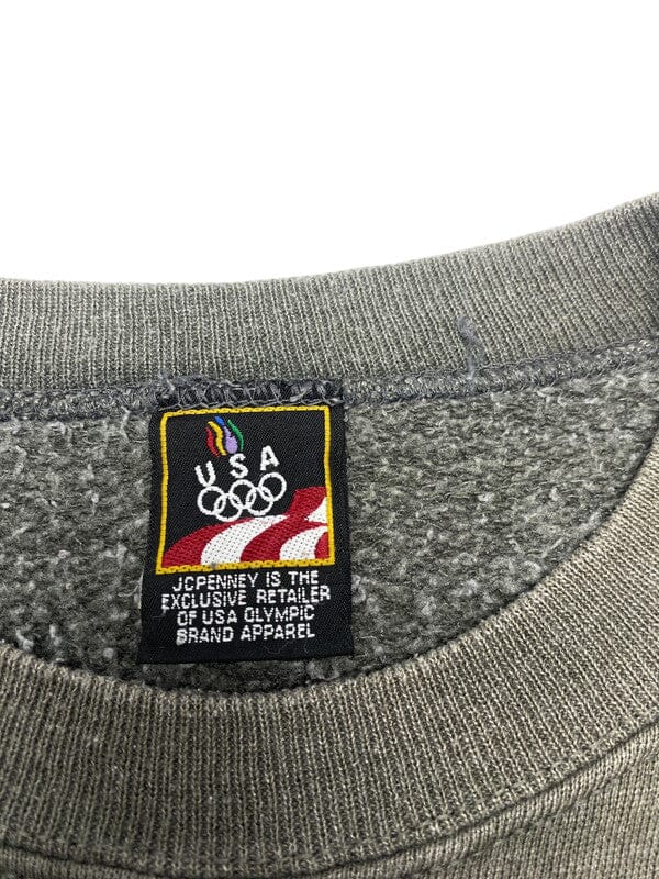 Grey USA Olympics Sweatshirt Men's Large Northern Pole Vintage Wholesale 