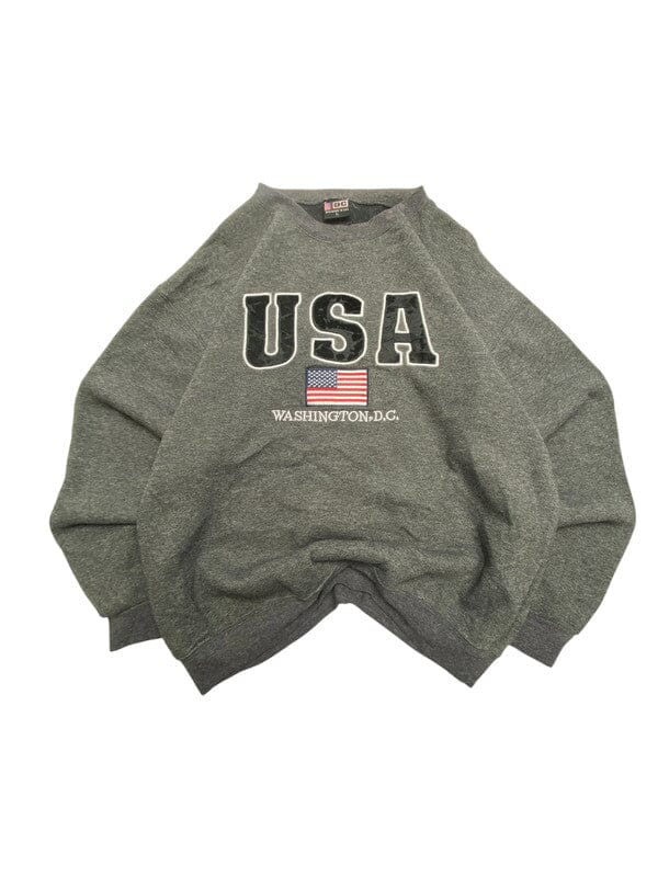 Grey Washington D.C. Sweater Men's Large Northern Pole Vintage Wholesale 