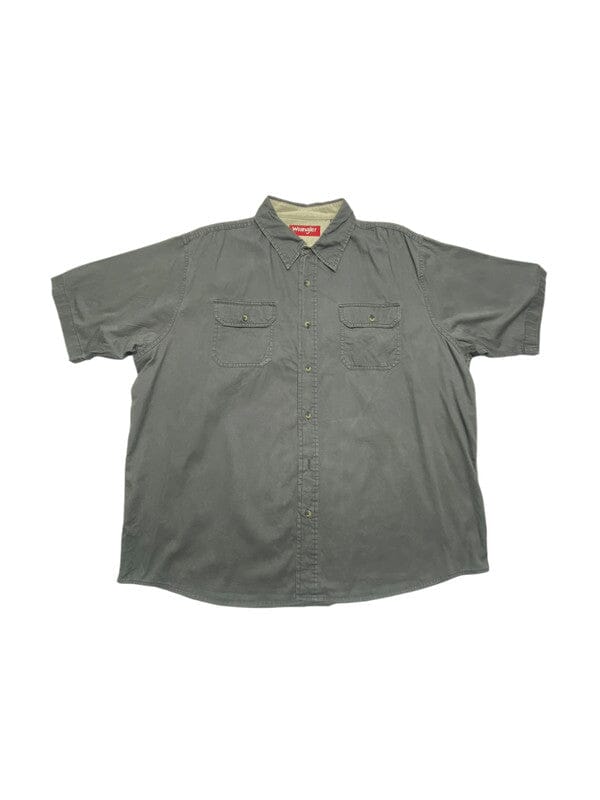 Grey Wrangler Short-sleeved Shirt Men's XL Northern Pole Vintage Wholesale 