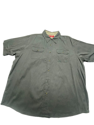 Grey Wrangler Short-sleeved Shirt Men's XL Northern Pole Vintage Wholesale 